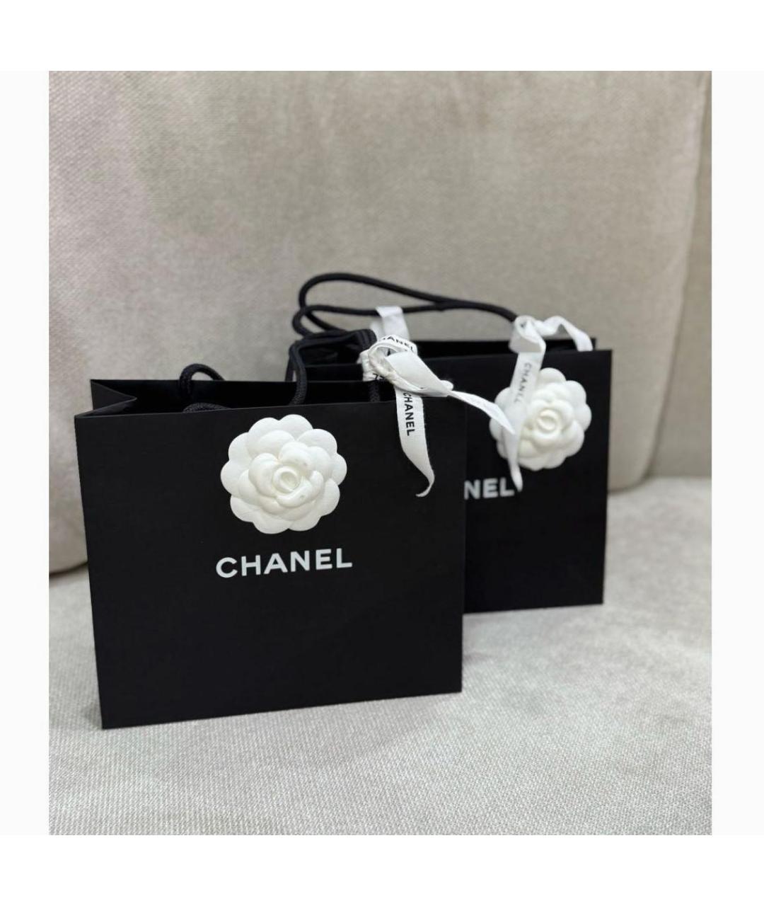 CHANEL Золотые металлические серьги, фото 3