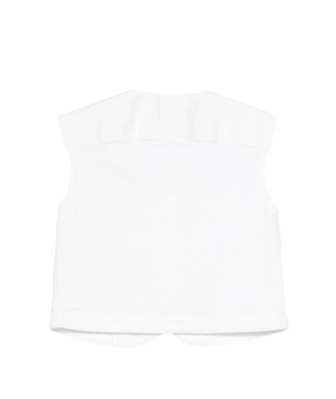 CLOSED Белая хлопковая жилетка, фото 3