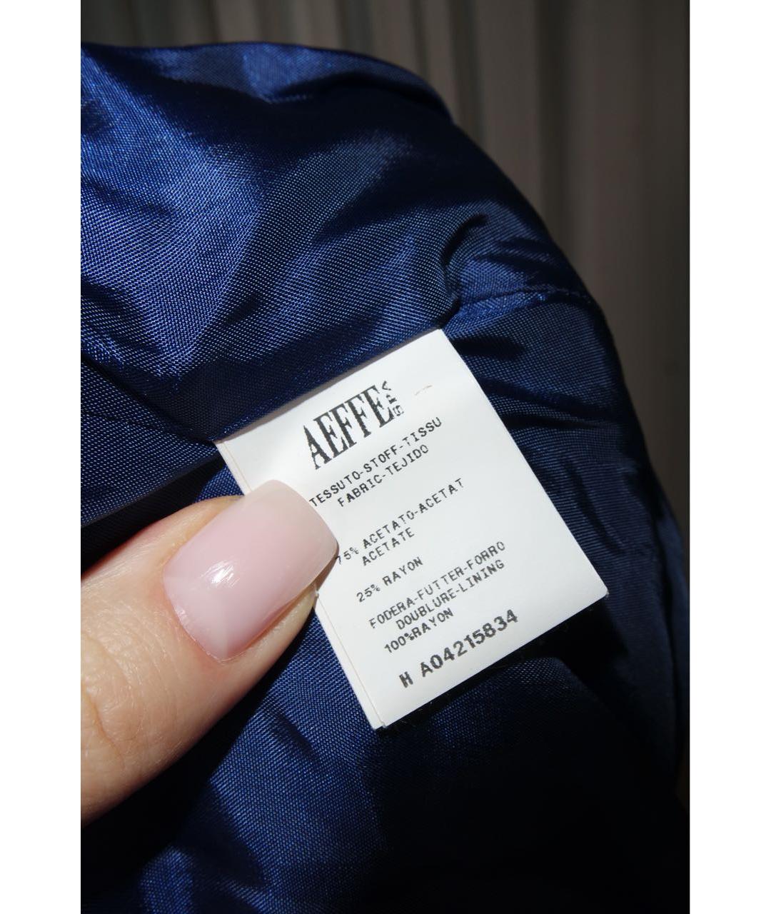MOSCHINO Синее ацетатное повседневное платье, фото 5