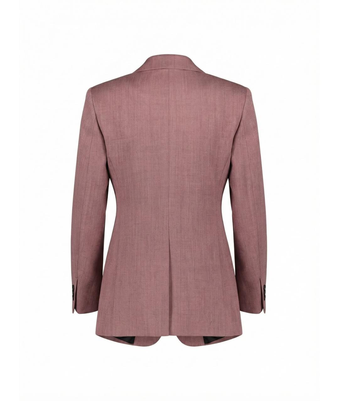 BOTTEGA VENETA Розовый шерстяной жакет/пиджак, фото 2