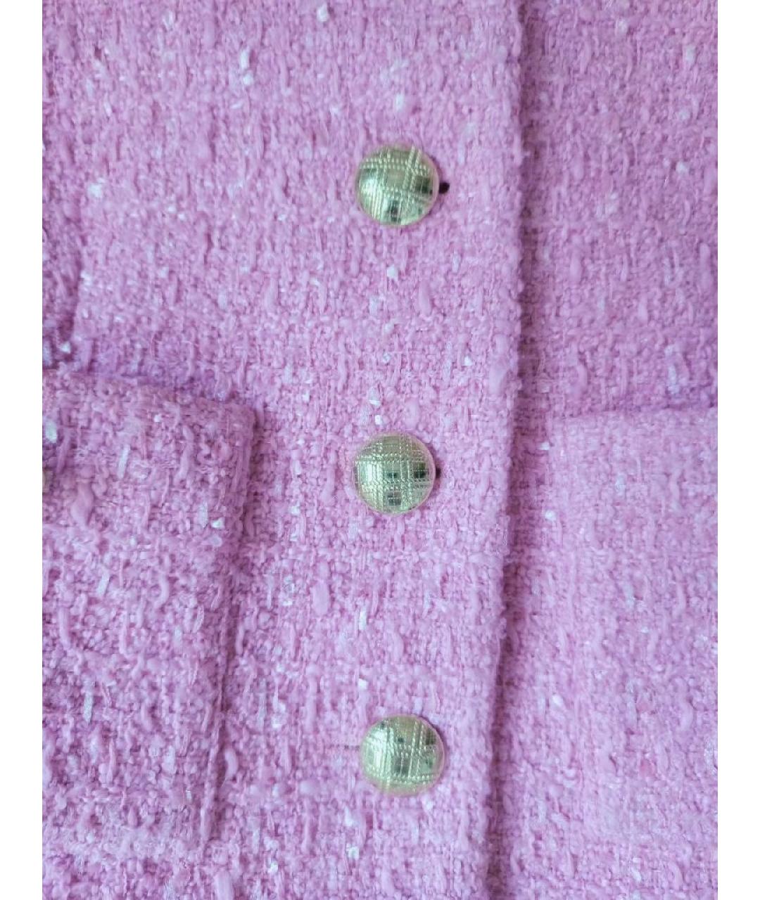 12 STOREEZ Розовый шерстяной жакет/пиджак, фото 5