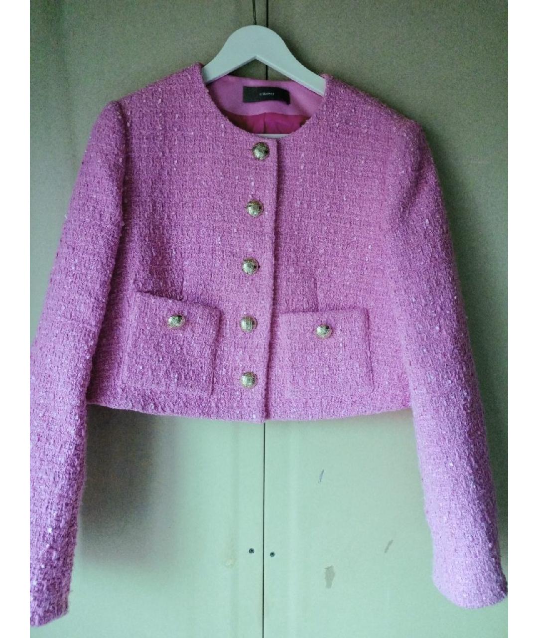 12 STOREEZ Розовый шерстяной жакет/пиджак, фото 9