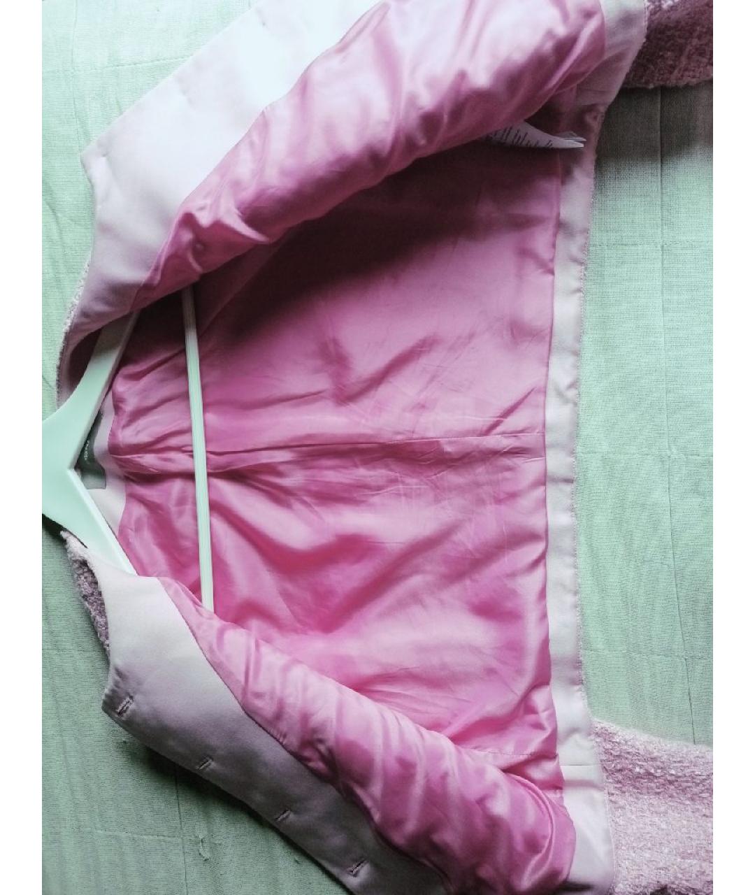 12 STOREEZ Розовый шерстяной жакет/пиджак, фото 6