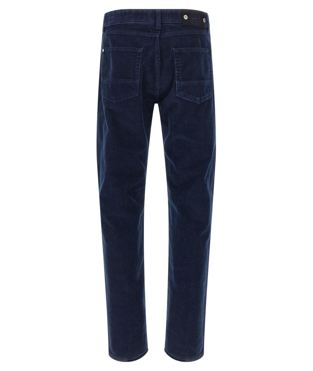 STONE ISLAND Синие хлопковые джинсы скинни, фото 2