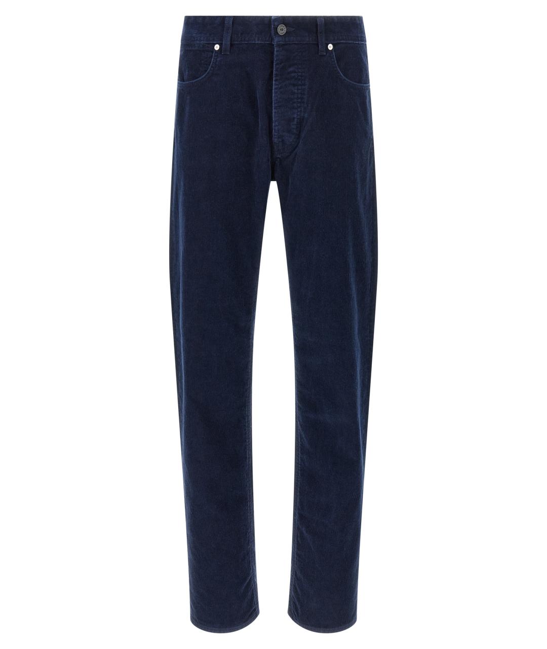 STONE ISLAND Синие хлопковые джинсы скинни, фото 1