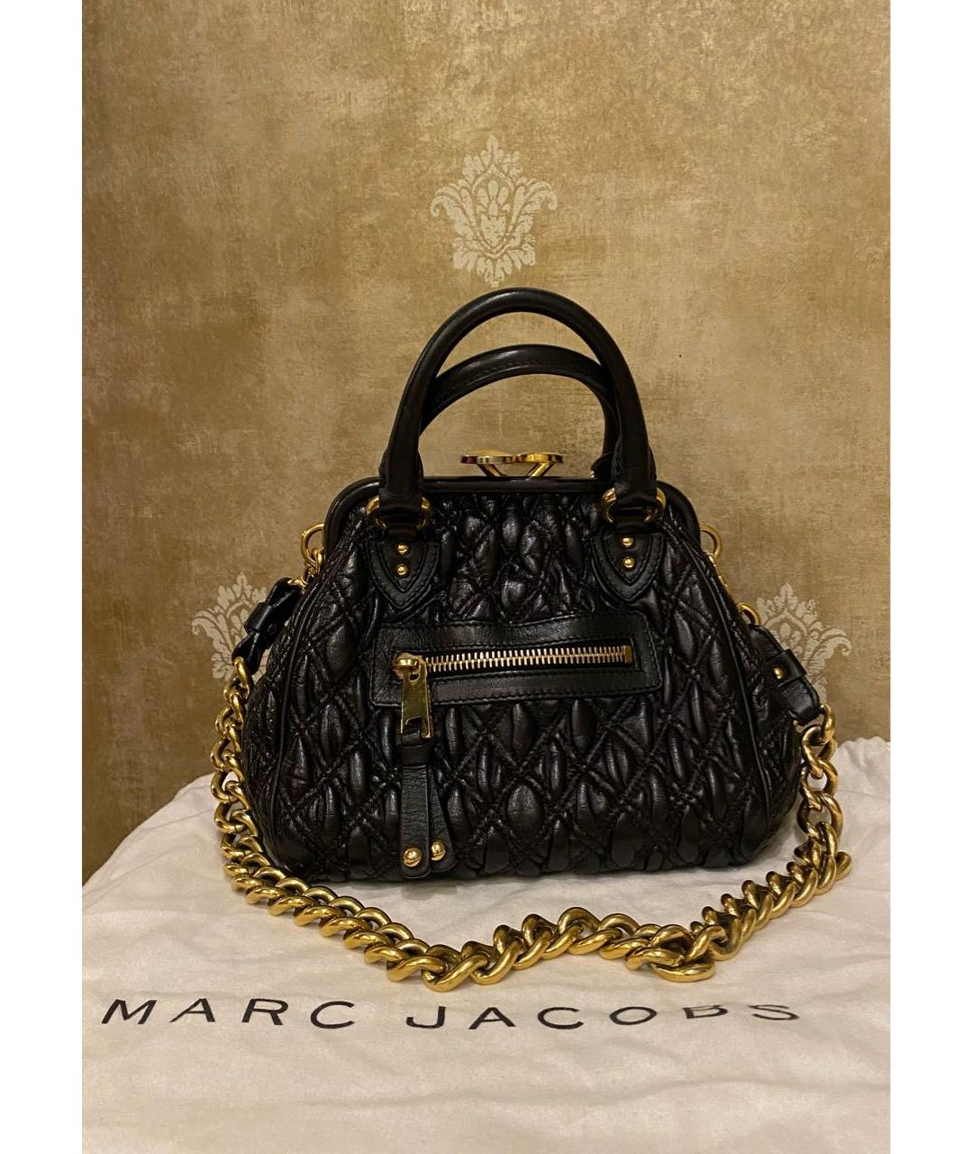 MARC JACOBS Черная кожаная сумка через плечо, фото 3