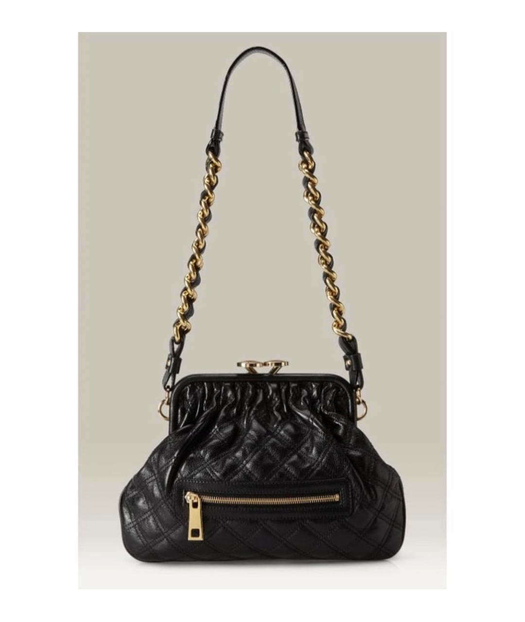 MARC JACOBS Черная кожаная сумка через плечо, фото 9