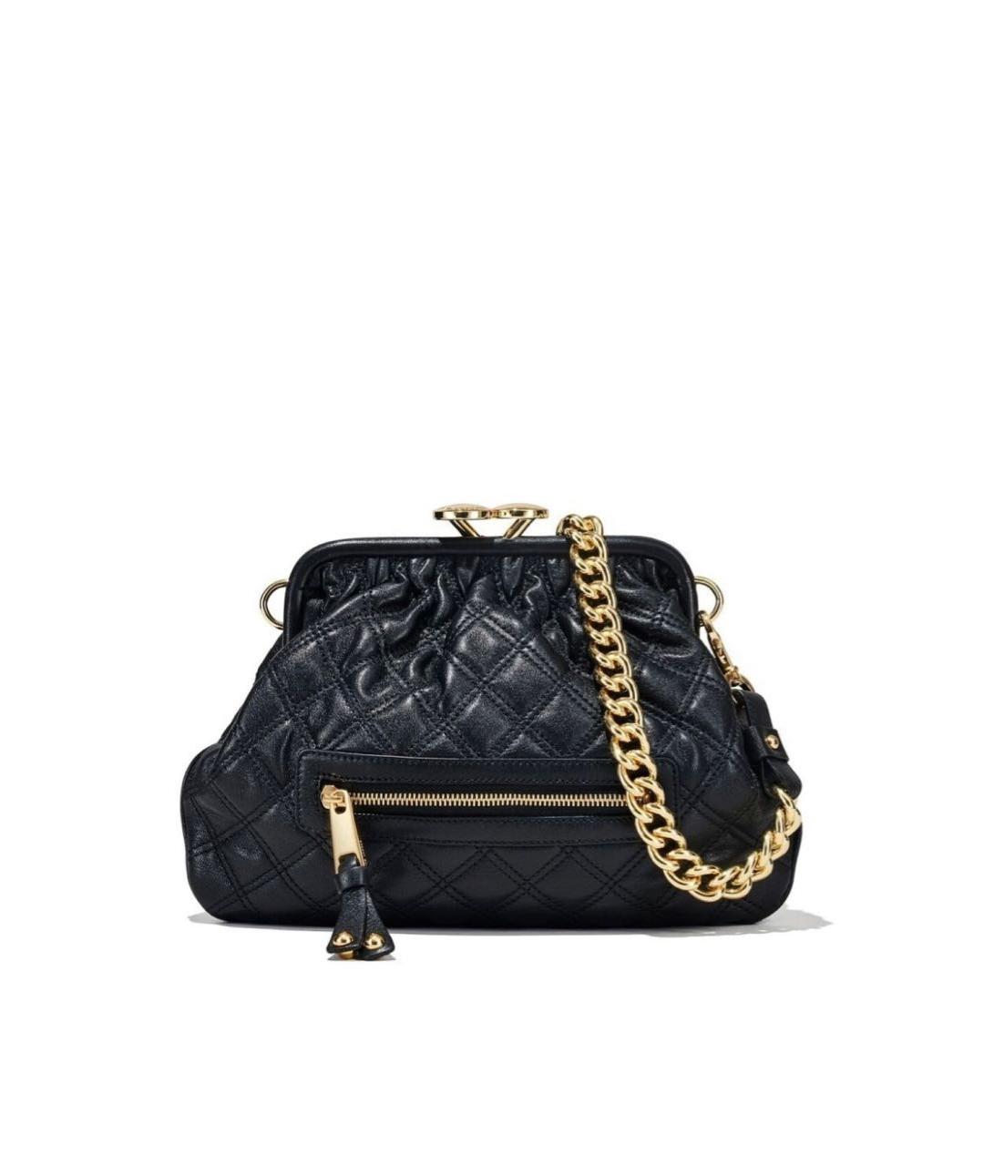 MARC JACOBS Черная кожаная сумка через плечо, фото 2