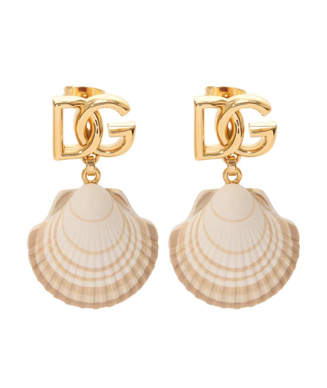 DOLCE&GABBANA Бежевые серьги, фото 1