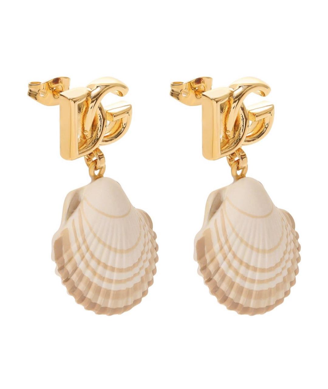 DOLCE&GABBANA Бежевые серьги, фото 3