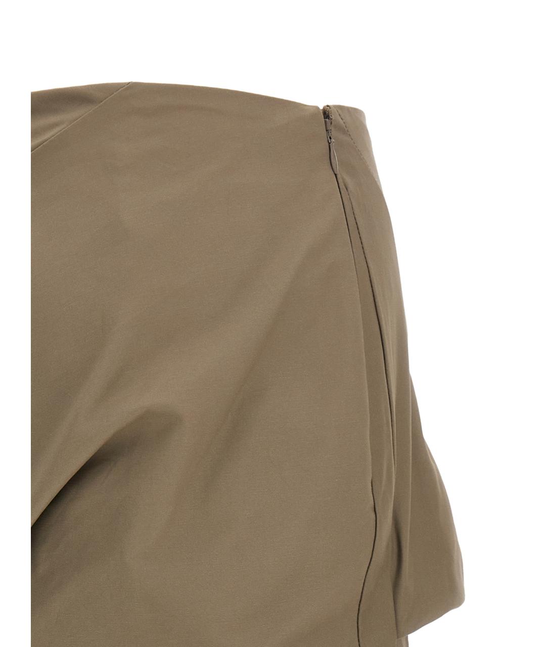 entire studios Бежевая хлопковая юбка мини, фото 4