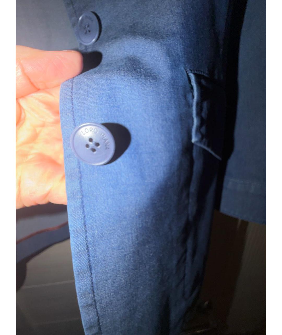 LORO PIANA Голубой деним жакет/пиджак, фото 4