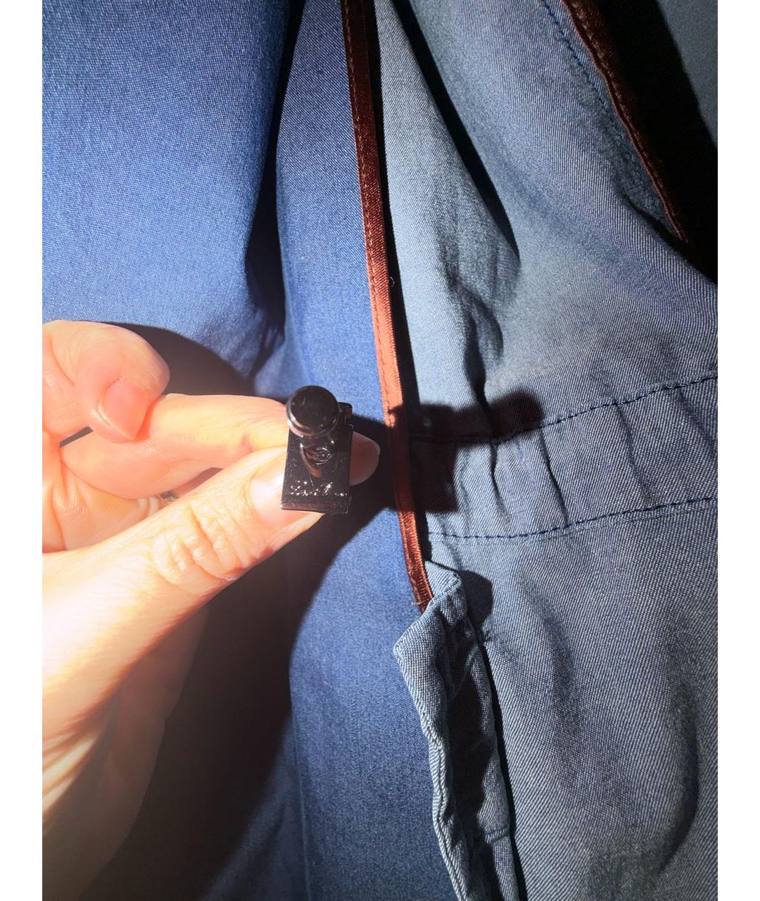 LORO PIANA Голубой деним жакет/пиджак, фото 6