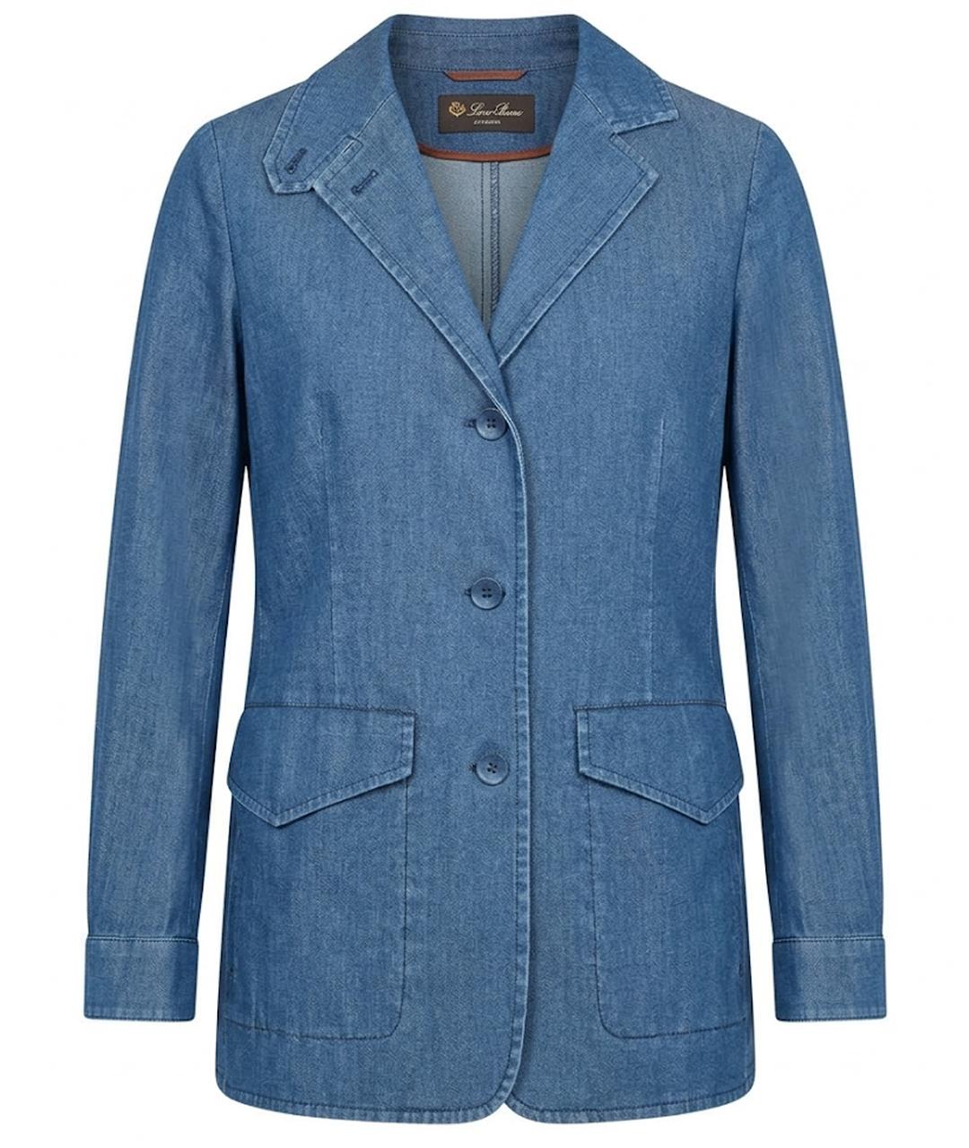 LORO PIANA Голубой деним жакет/пиджак, фото 1