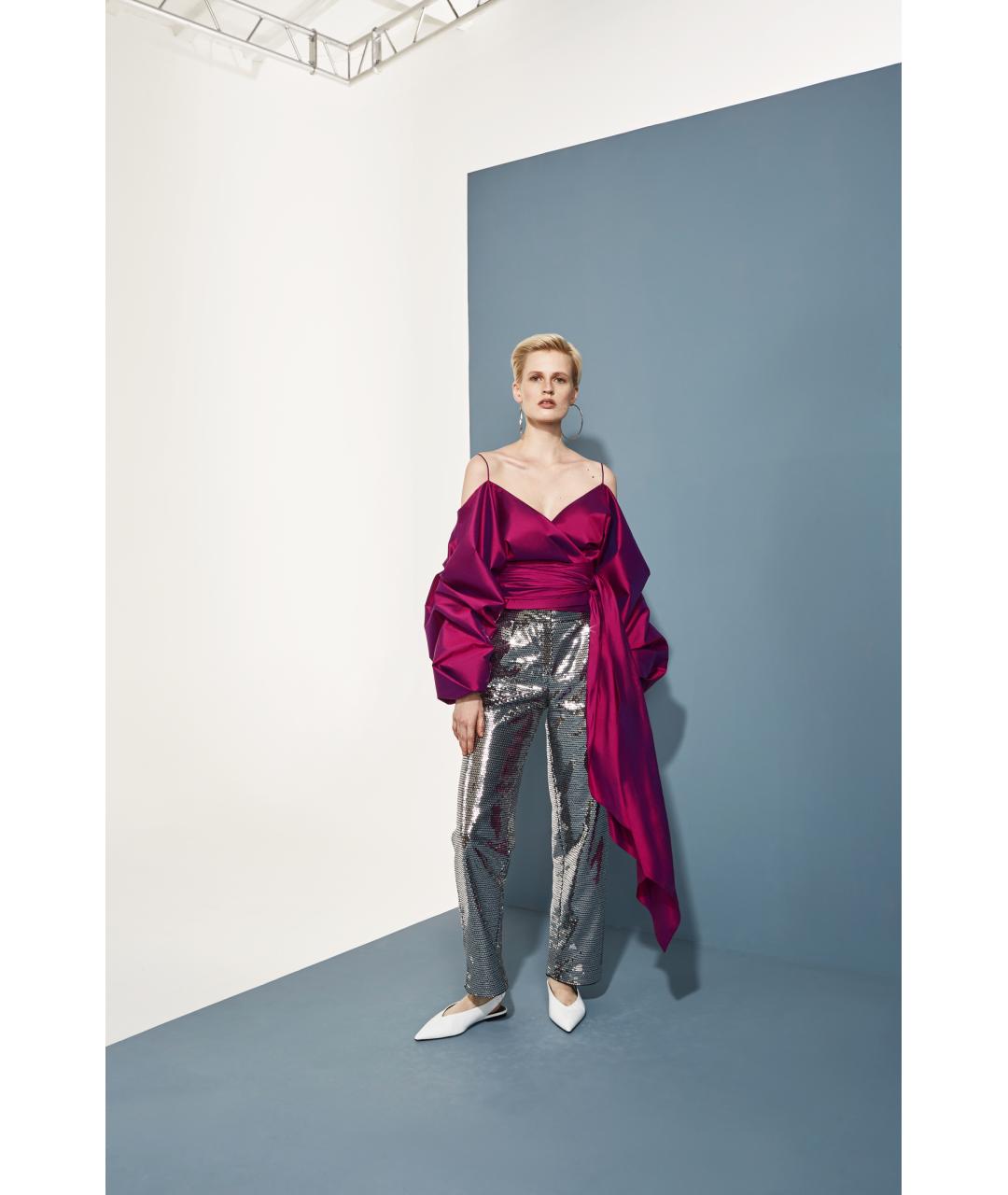 RASARIO Фуксия шелковая блузы, фото 2