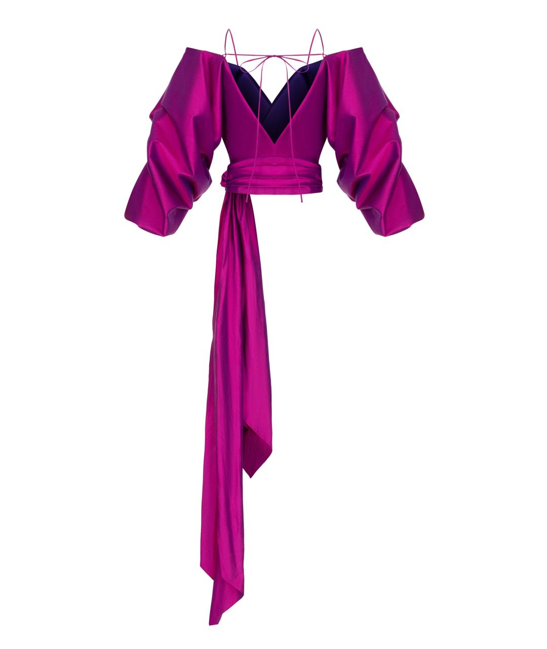 RASARIO Фуксия шелковая блузы, фото 3