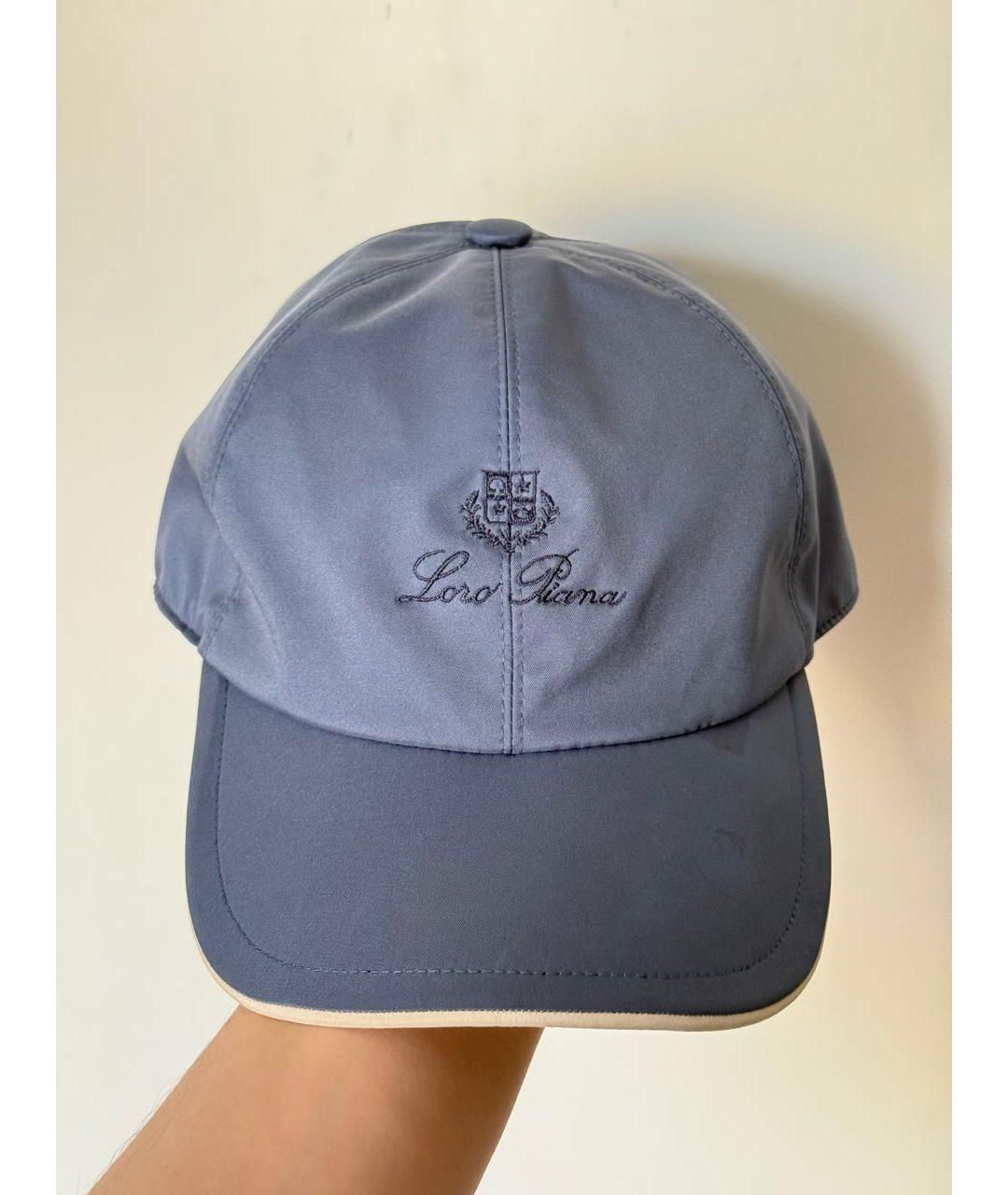 LORO PIANA Голубая кепка/бейсболка, фото 6