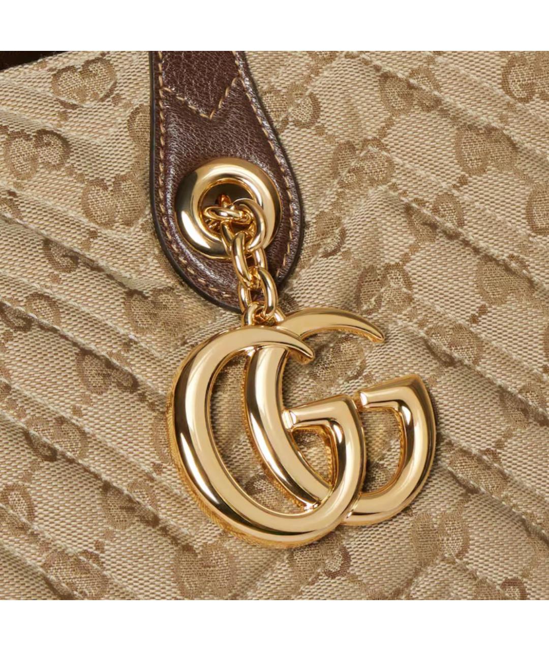 GUCCI Бежевая сумка тоут, фото 3