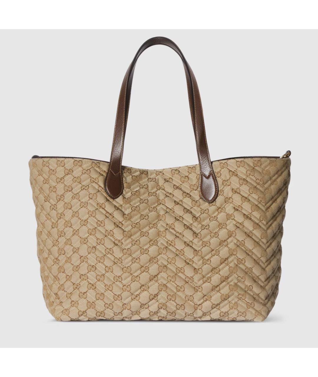 GUCCI Бежевая сумка тоут, фото 6