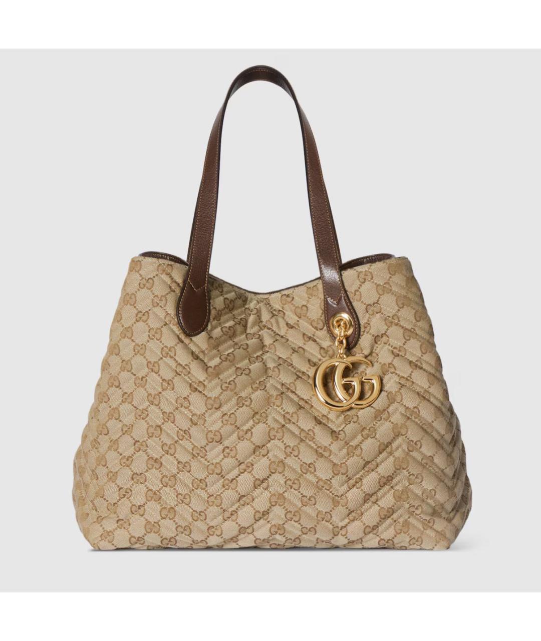 GUCCI Бежевая сумка тоут, фото 5