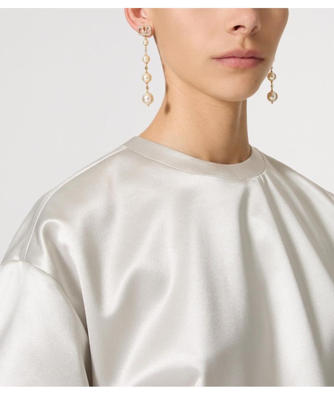 VALENTINO Белые серьги, фото 2
