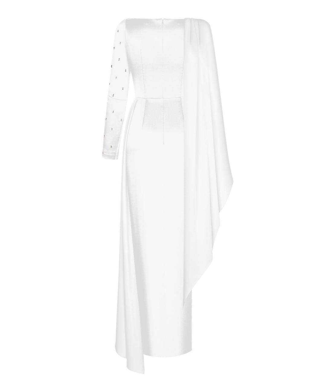 RASARIO Белое полиэстеровое вечернее платье, фото 6