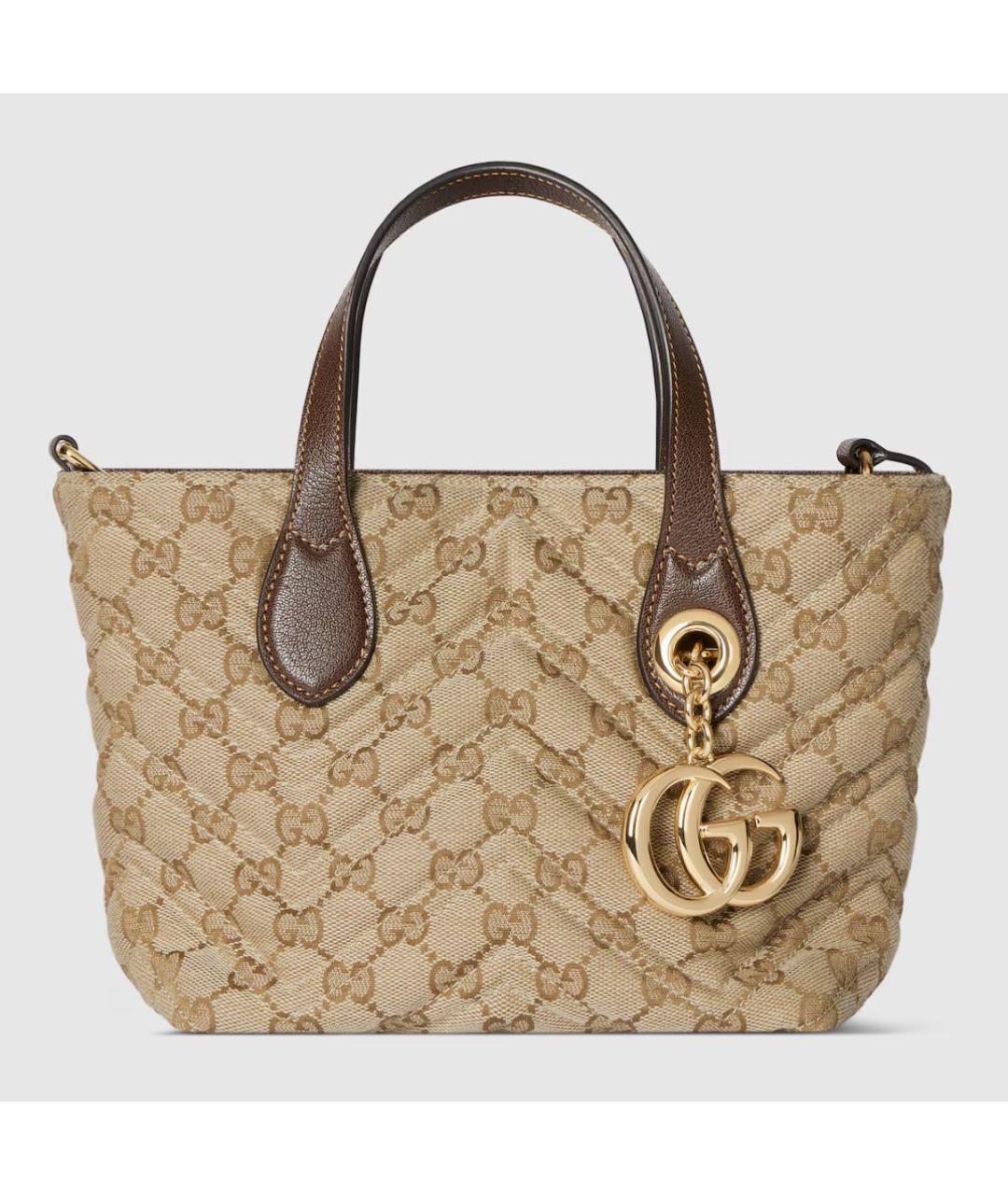 GUCCI Бежевая сумка тоут, фото 8