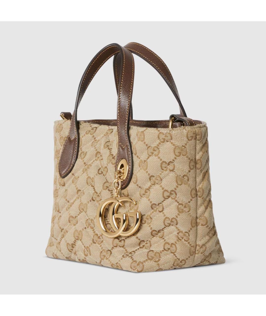 GUCCI Бежевая сумка тоут, фото 2