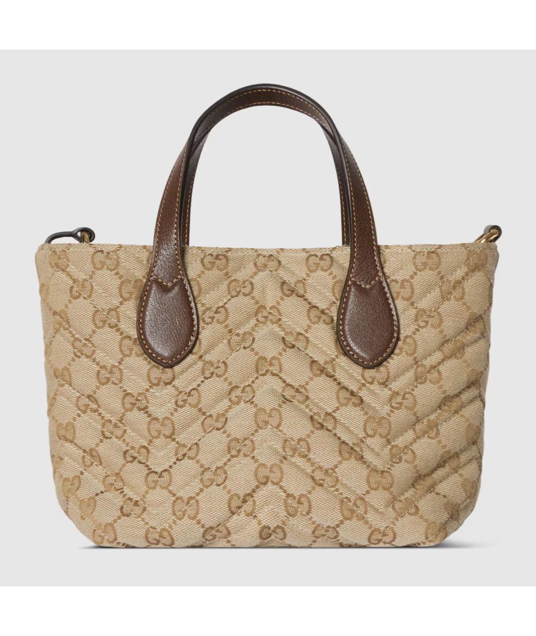 GUCCI Бежевая сумка тоут, фото 6