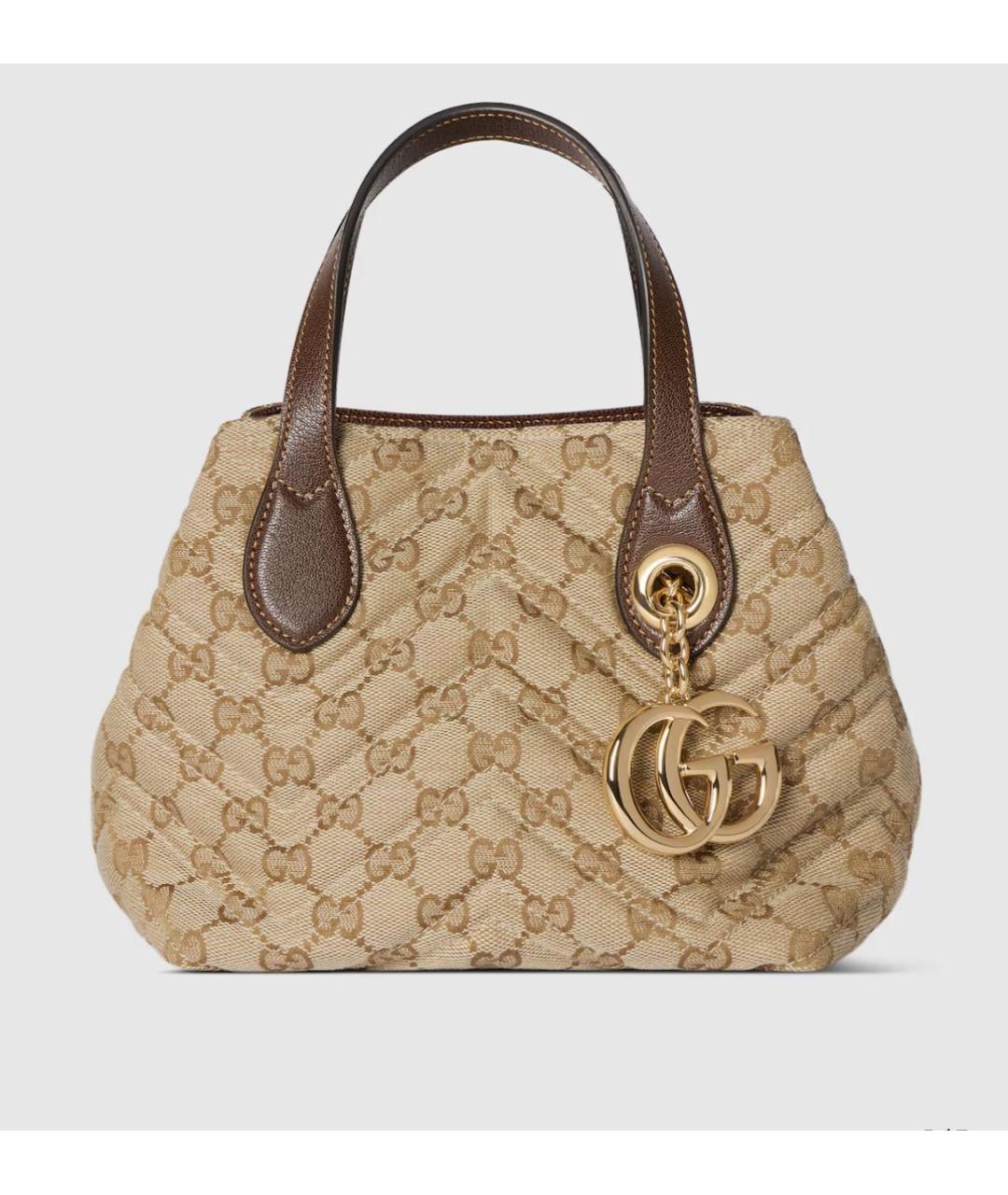 GUCCI Бежевая сумка тоут, фото 5