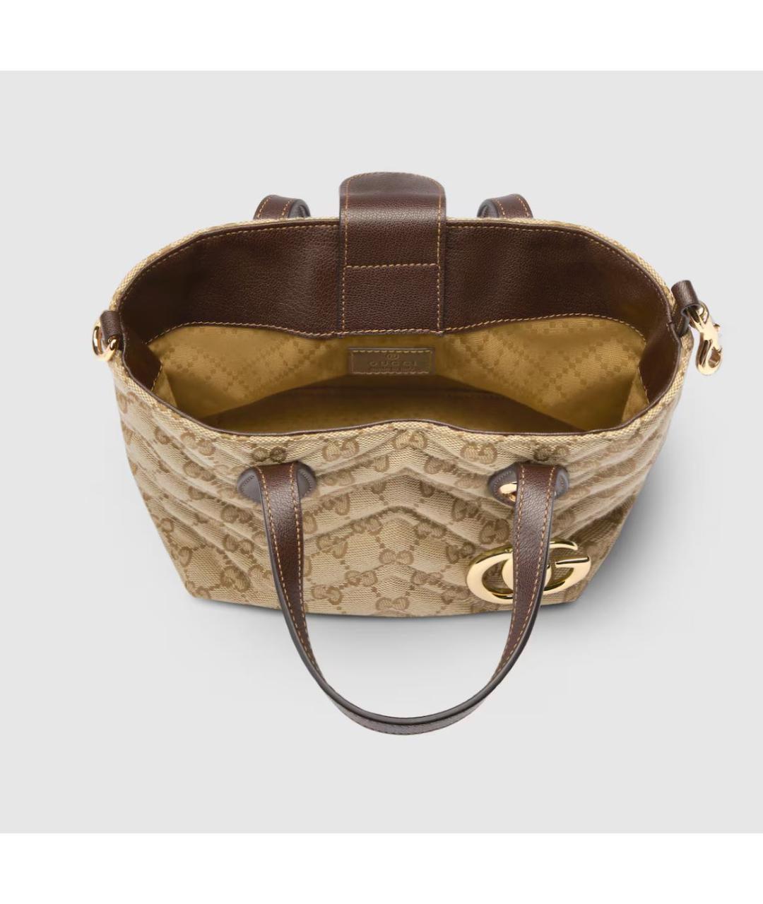 GUCCI Бежевая сумка тоут, фото 7