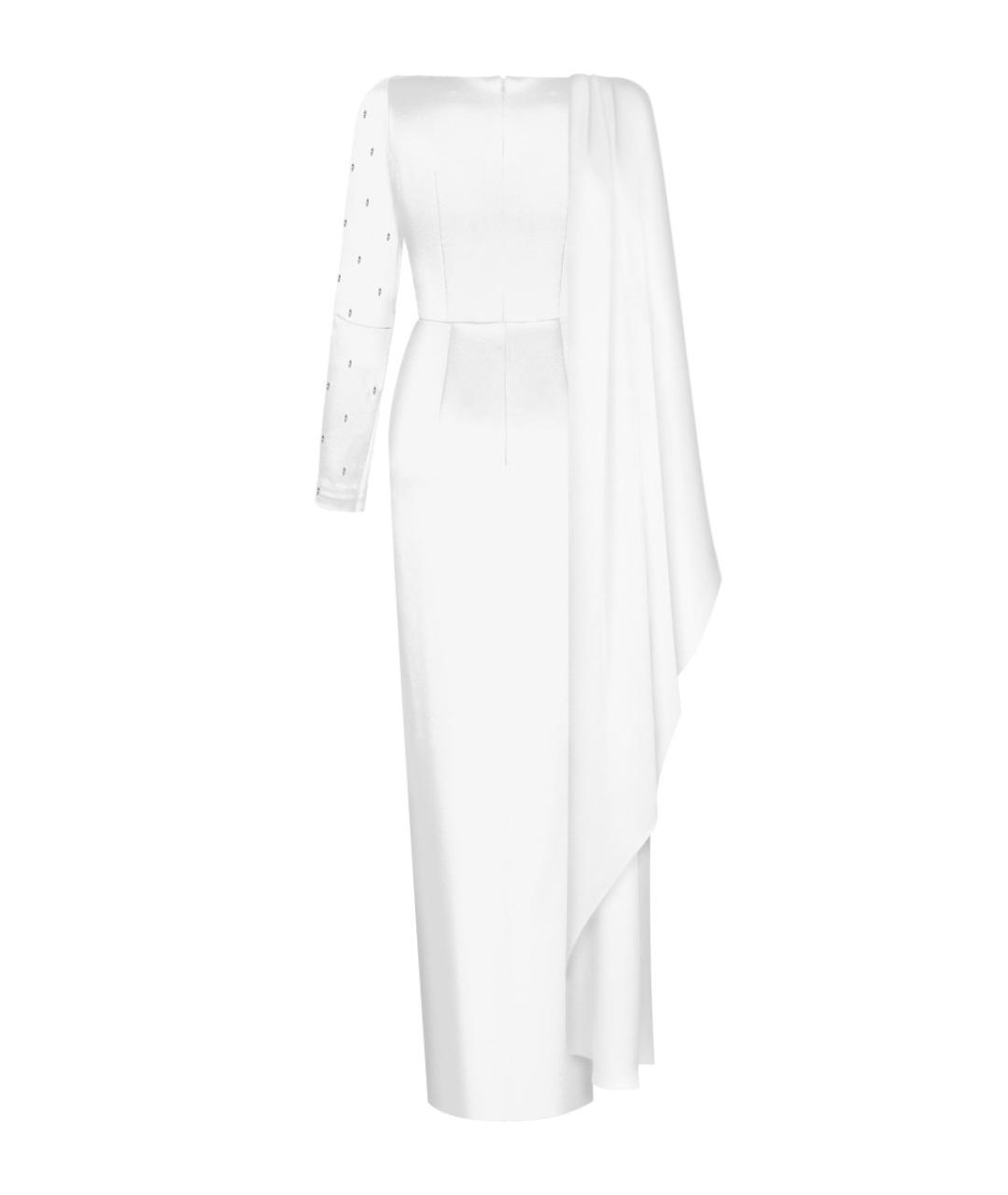 RASARIO Белое полиэстеровое вечернее платье, фото 3