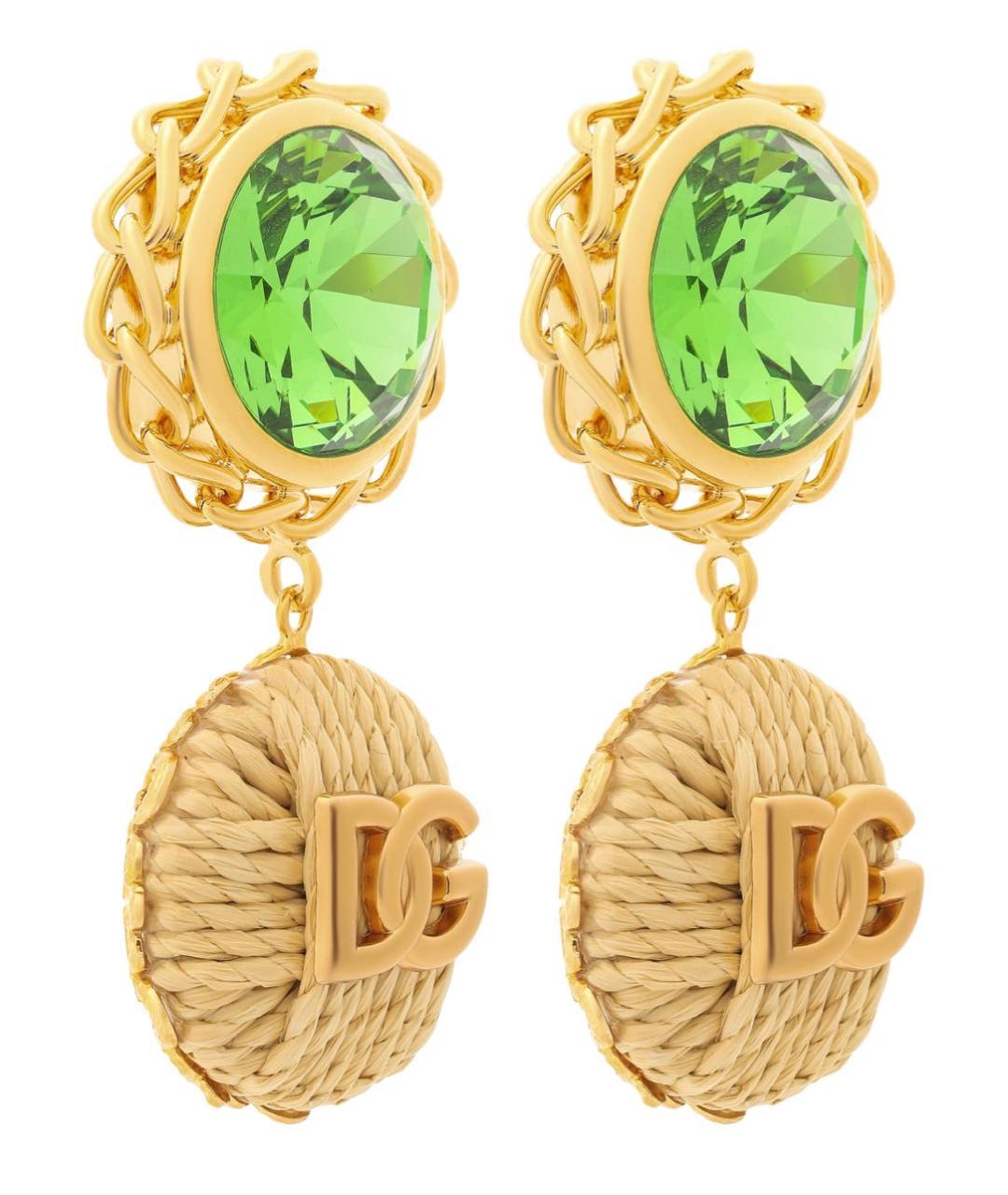 DOLCE&GABBANA Зеленые серьги, фото 4