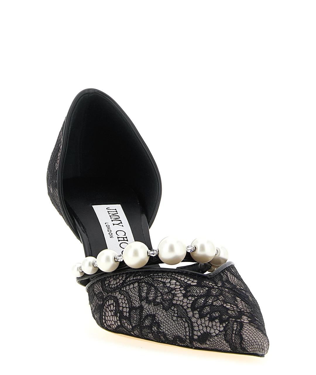 JIMMY CHOO Черные текстильные туфли, фото 2