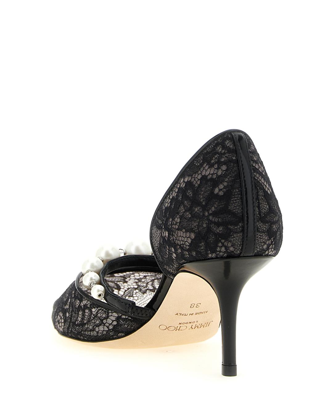 JIMMY CHOO Черные текстильные туфли, фото 3