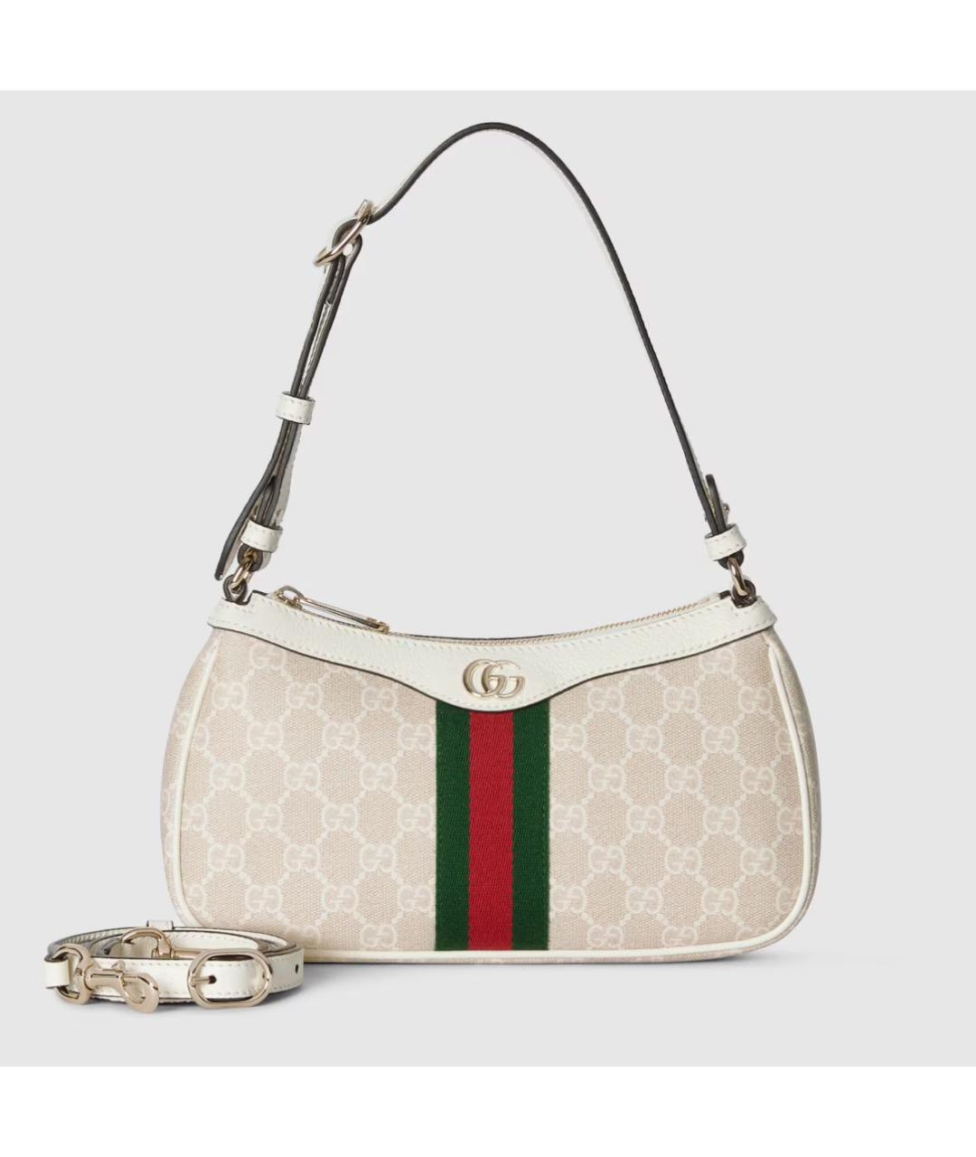 GUCCI Бежевая сумка с короткими ручками, фото 5