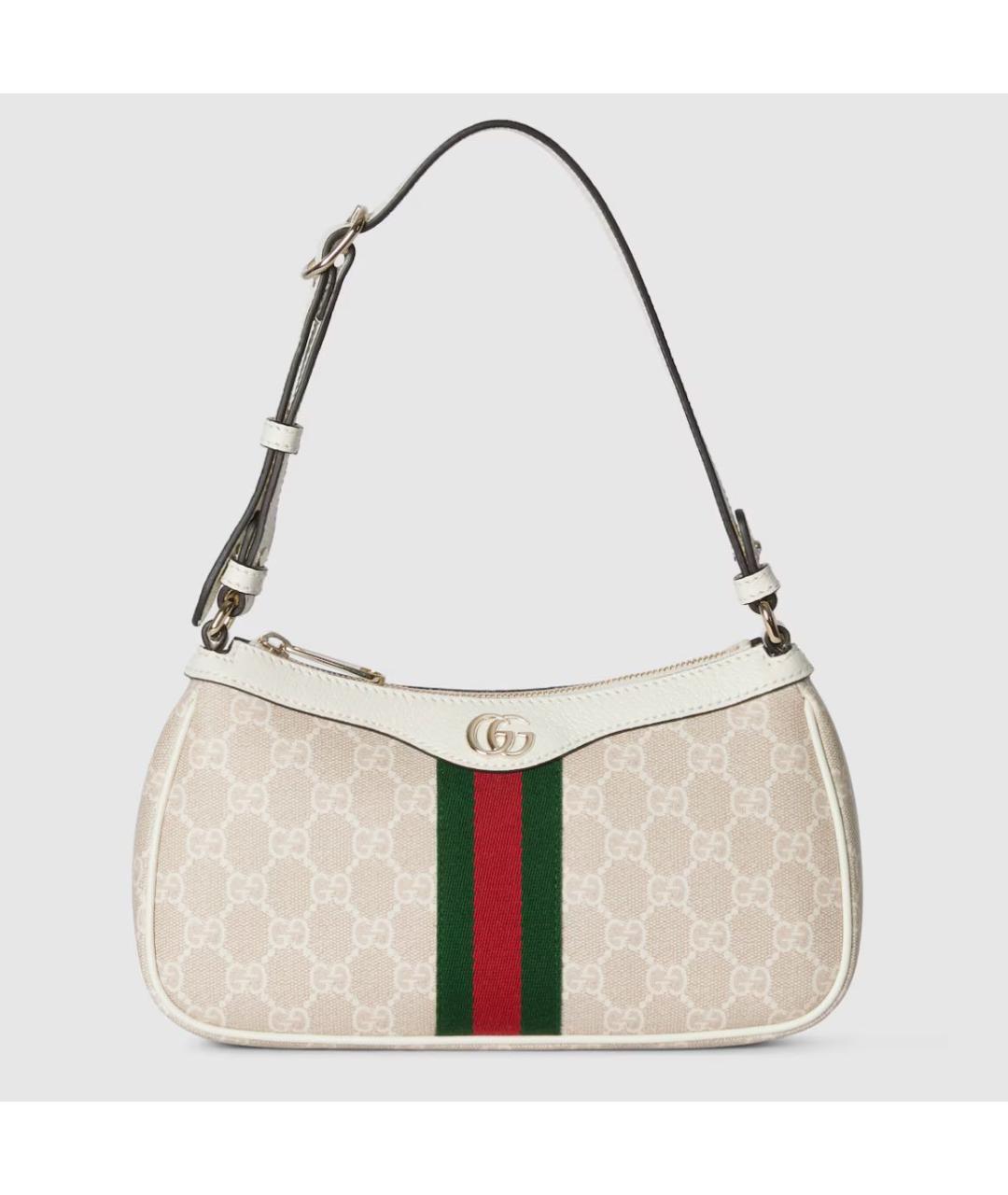 GUCCI Бежевая сумка с короткими ручками, фото 7
