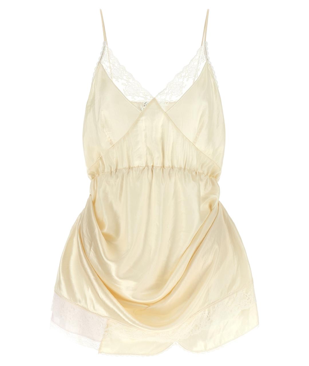 MAGDA BUTRYM Бежевое вискозное коктейльное платье, фото 1