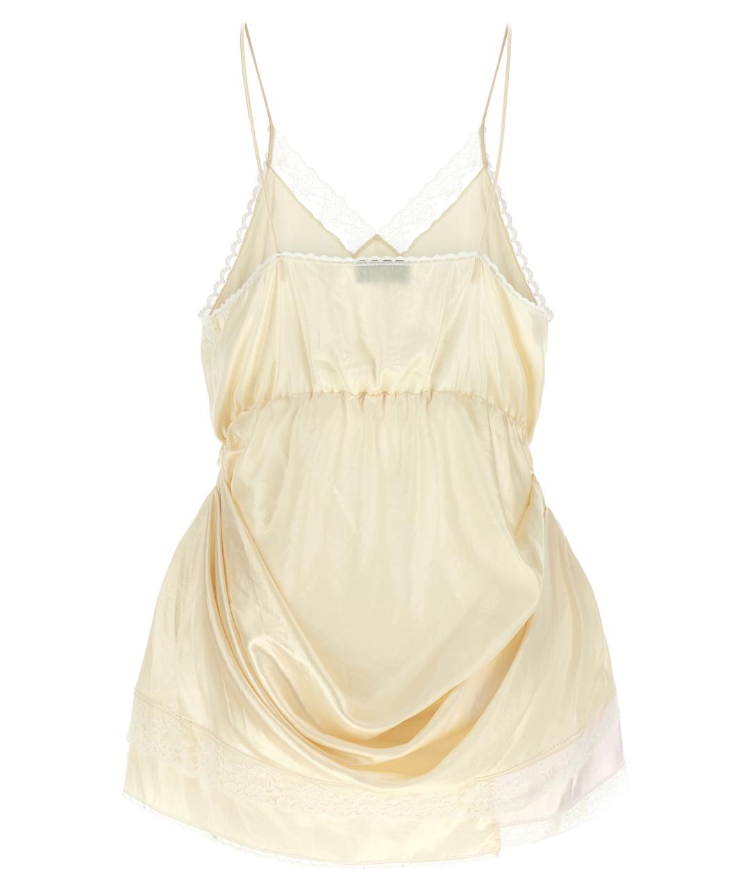 MAGDA BUTRYM Бежевое вискозное коктейльное платье, фото 2