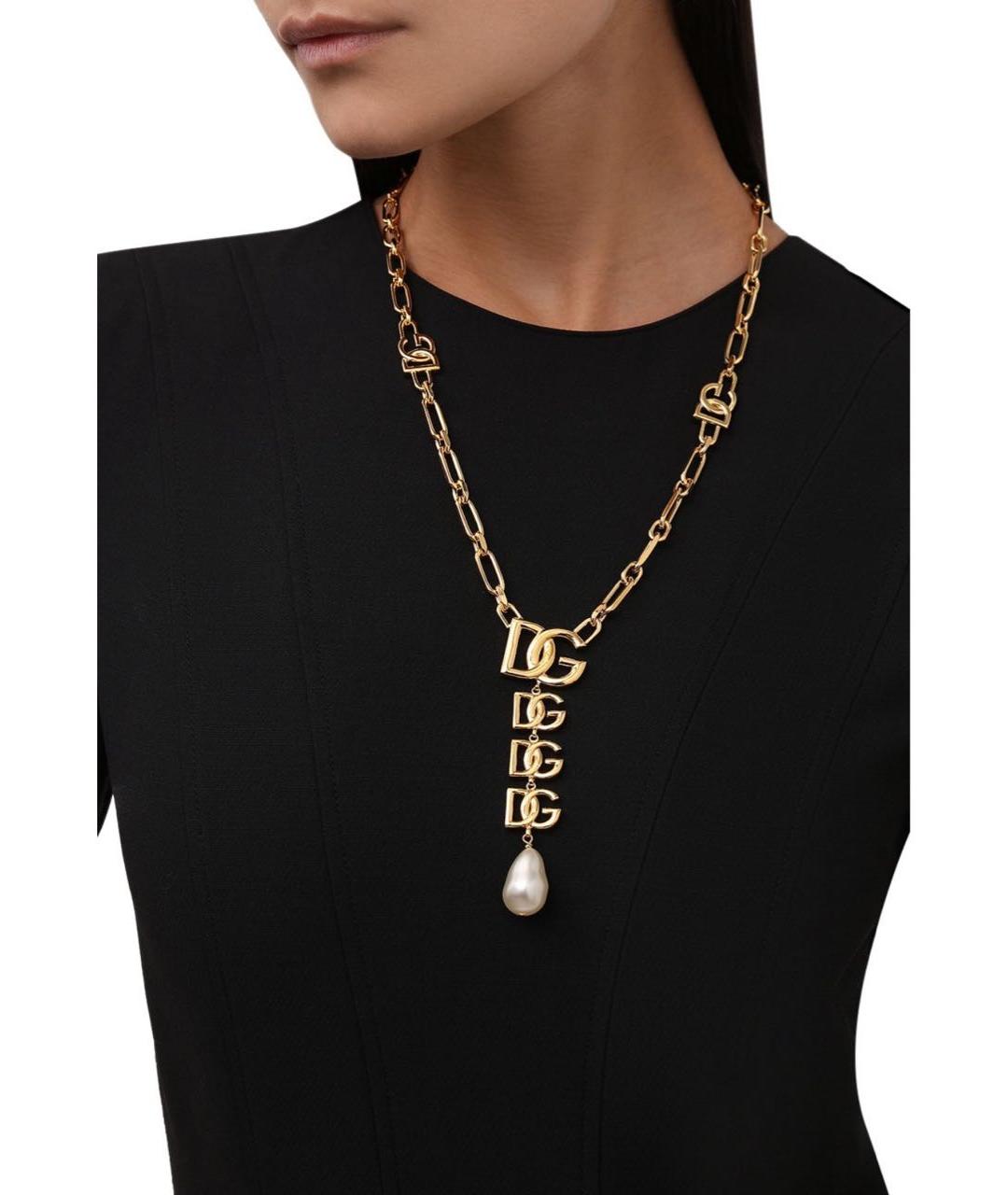 DOLCE&GABBANA Золотое колье, фото 3