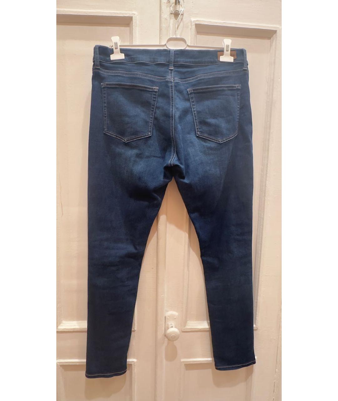 POLO RALPH LAUREN Темно-синие хлопко-эластановые джинсы слим, фото 2