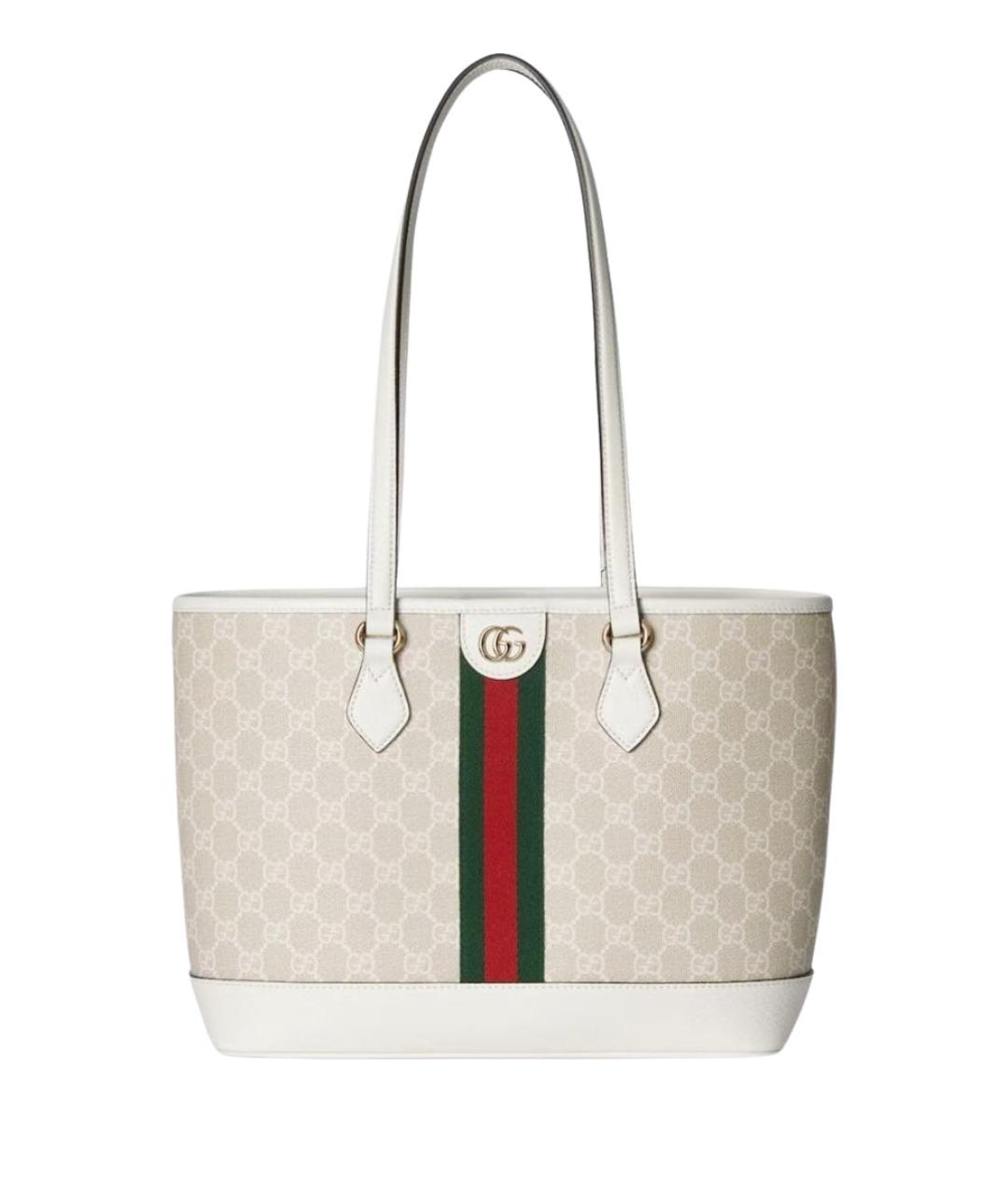 GUCCI Бежевая сумка с короткими ручками, фото 1