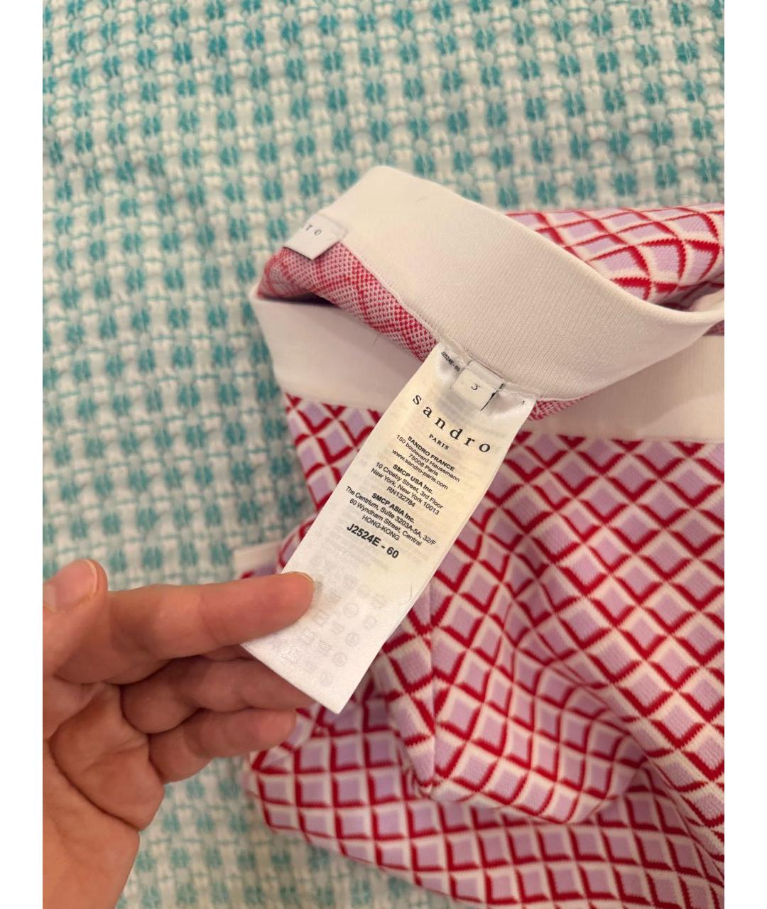 SANDRO Мульти вискозная юбка мини, фото 3