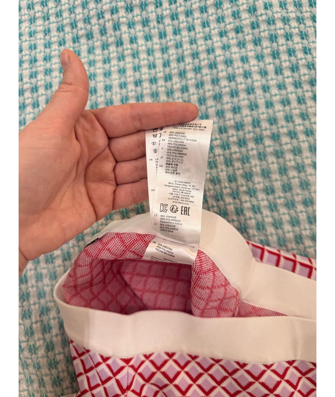 SANDRO Мульти вискозная юбка мини, фото 5