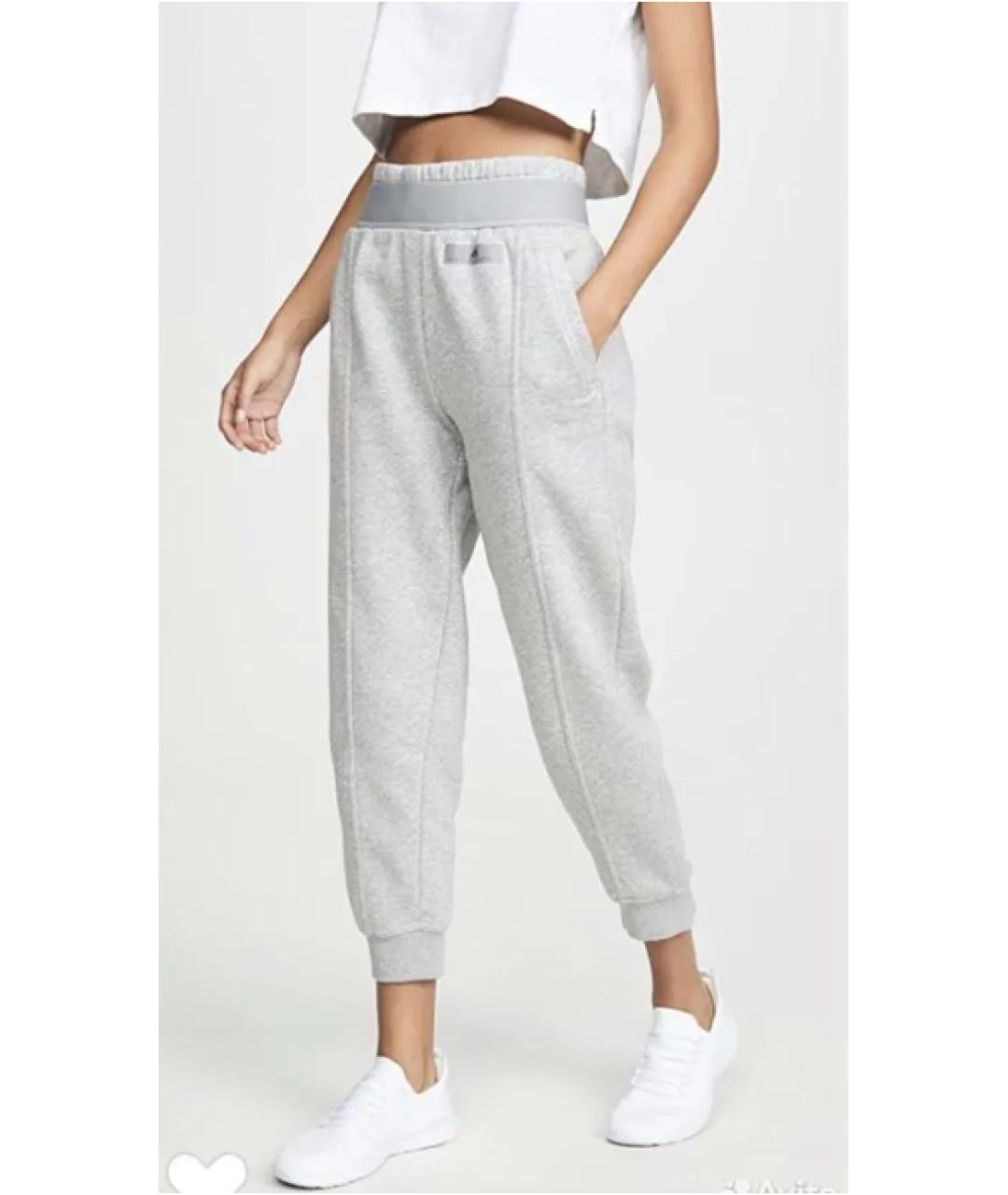 ADIDAS BY STELLA MCCARTNEY Серые хлопковые спортивные брюки и шорты, фото 4