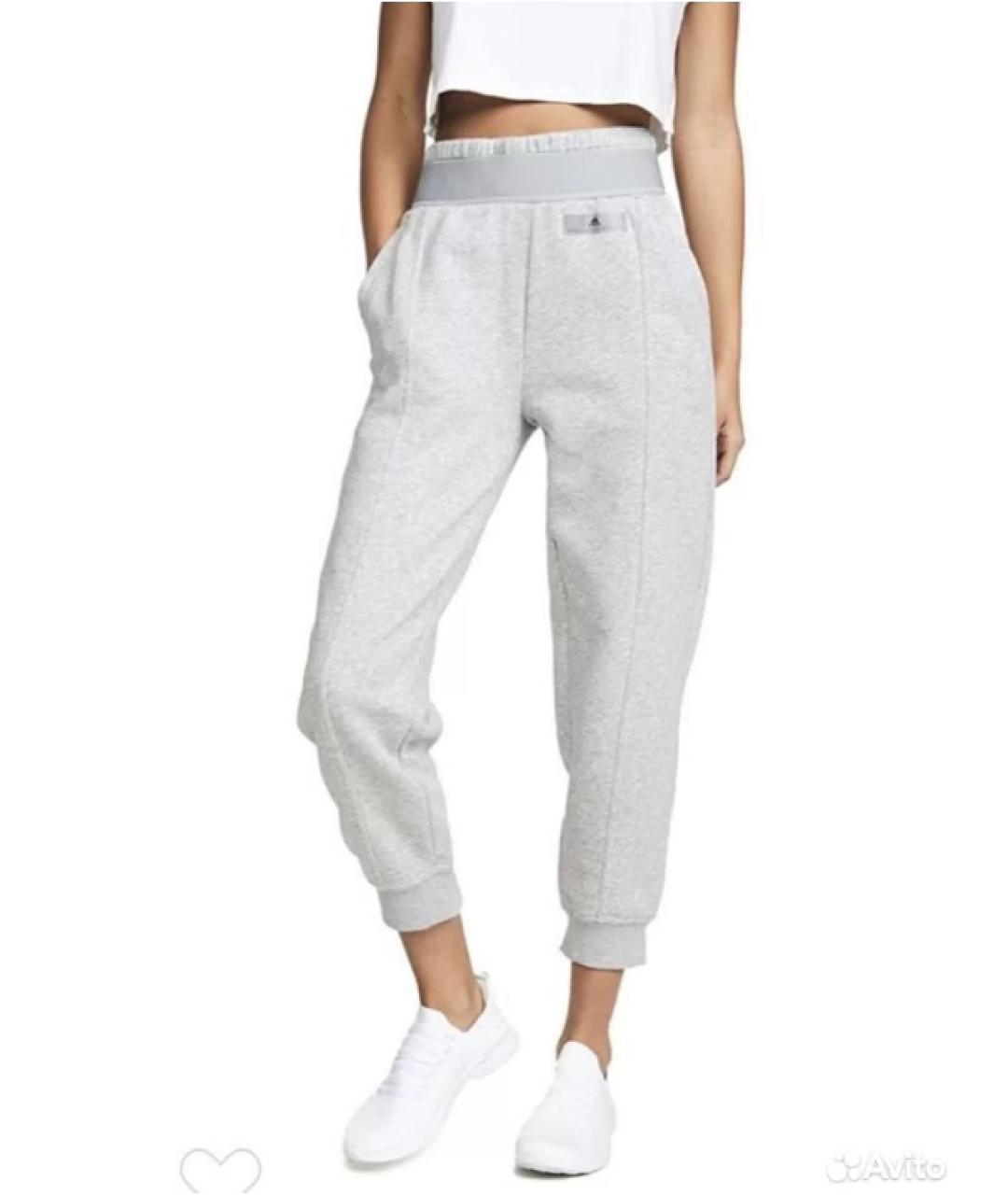 ADIDAS BY STELLA MCCARTNEY Серые хлопковые спортивные брюки и шорты, фото 2