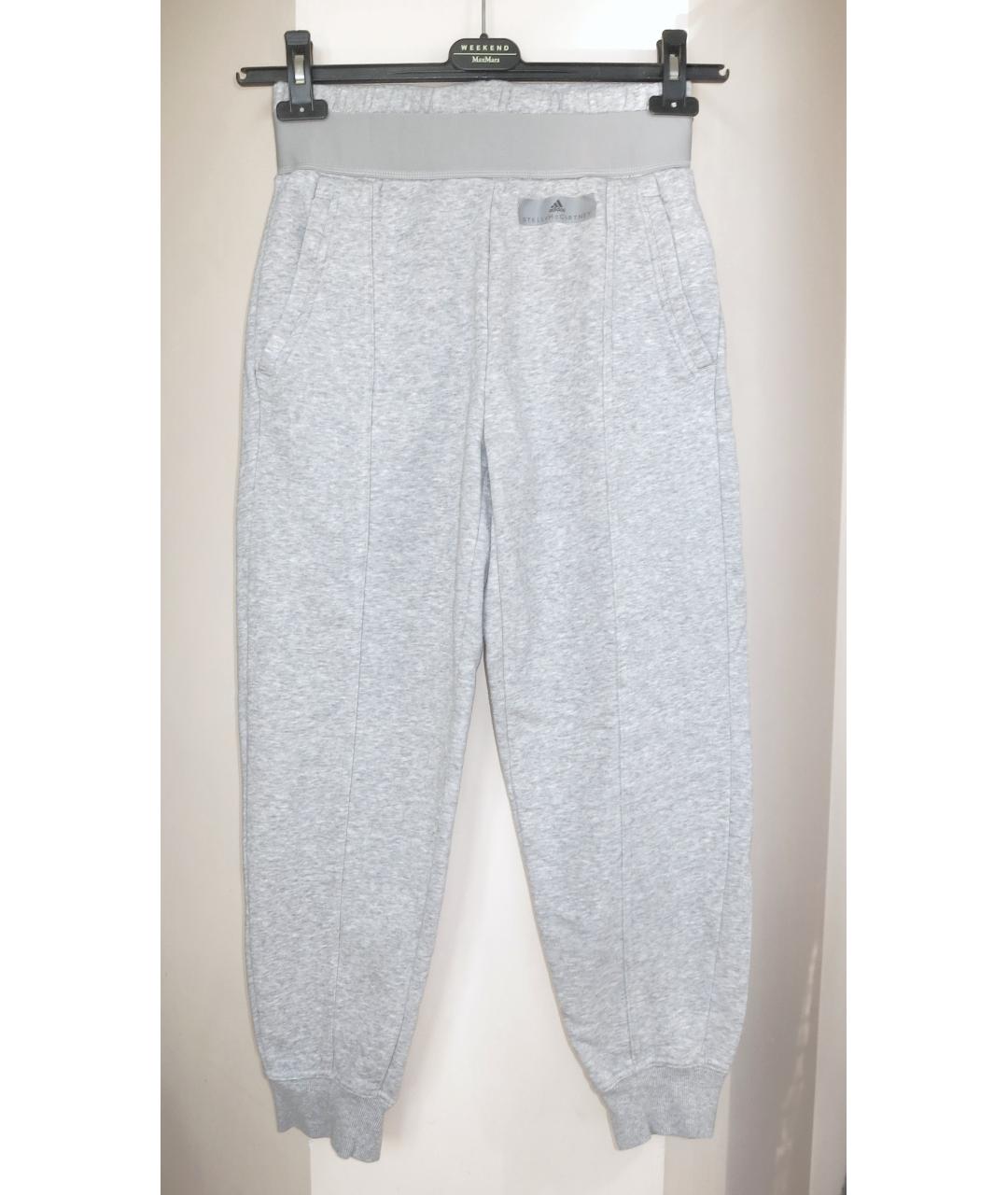 ADIDAS BY STELLA MCCARTNEY Серые хлопковые спортивные брюки и шорты, фото 10
