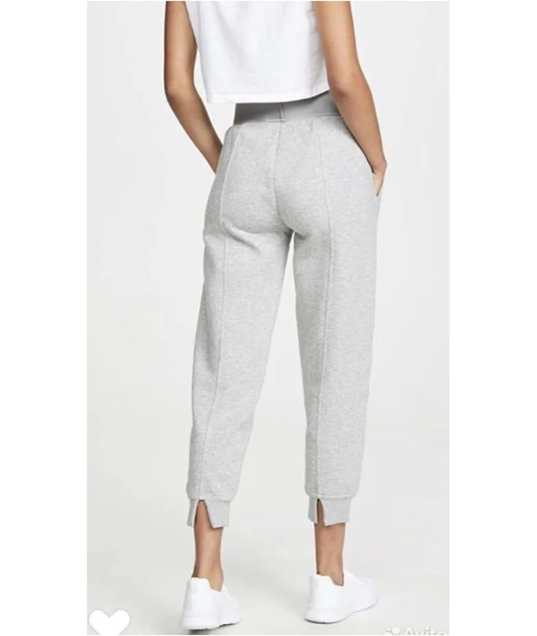 ADIDAS BY STELLA MCCARTNEY Серые хлопковые спортивные брюки и шорты, фото 3