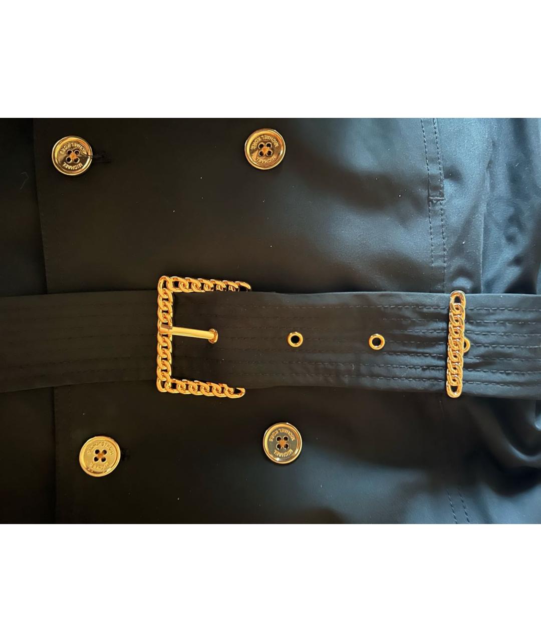 MICHAEL MICHAEL KORS Черный полиэстеровый тренч/плащ, фото 4