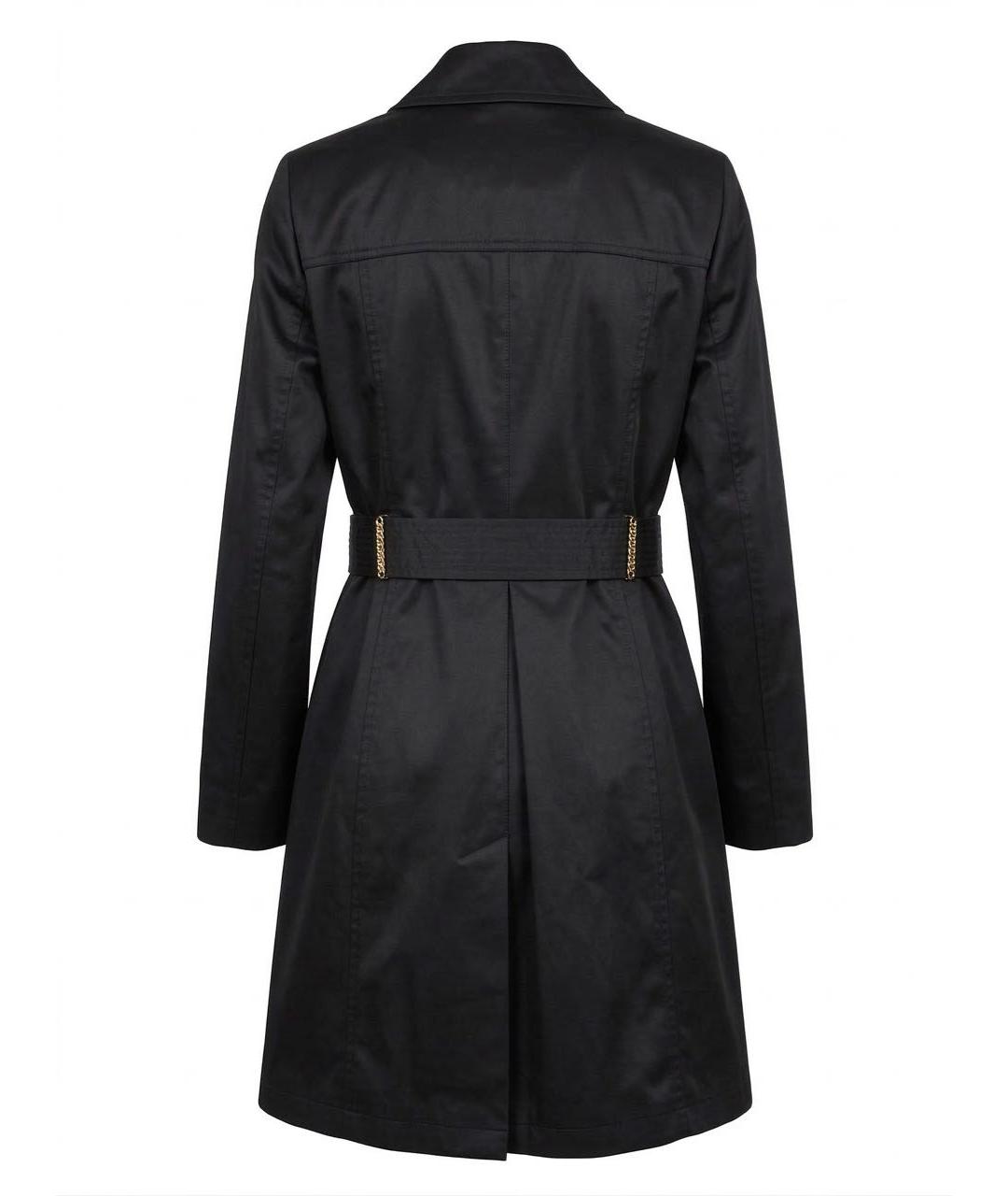 MICHAEL MICHAEL KORS Черный полиэстеровый тренч/плащ, фото 2